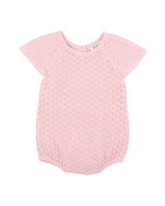 Clothing Baby Playsuits Rompers: Bebe Willa Organic Knit Pointelle Bodysuit
