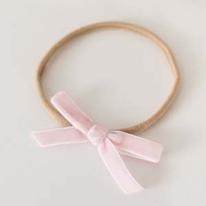 Snuggle Hunny Kids Velvet Bow (Lullaby Pink)