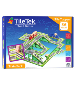Gift Ideas For 5 7 Years: TileTek Magnetic Tiles 36pc Tile Toppers (Train Pack)