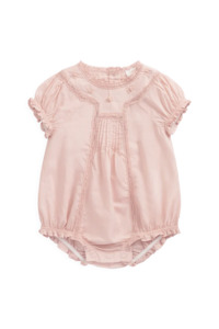 Clothing Baby Playsuits Rompers: Jamie Kay Organic Cotton Misty Playsuit (Shell Pink)