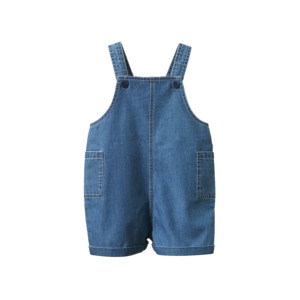 Nature Baby Tucker Shortie Overalls Chambray (Sky)