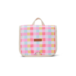 Crywolf Hanging Toiletry Bag (Pop Gingham)