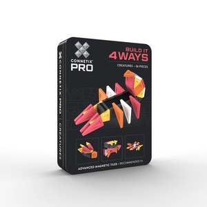 CONNETIX PRO Magnetic Tiles Build it 4 Ways Pack (Creatures 36pc)