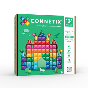 Gift Ideas For 7 Years: CONNETIX Magnetic Tiles 104 Piece Creative Pack (Bright)