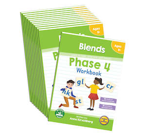 Blends Phase 4: Phase 4 Blends Workbook - 12 Pack