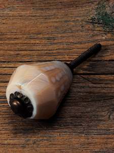 Apricot Milky Glass Knob