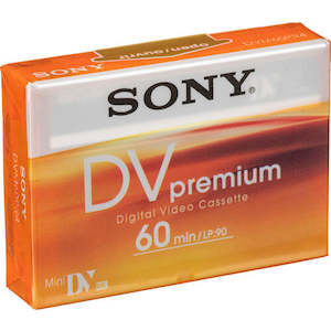 Handycams: Sony 5DVM60R3 MiniDV Cassette