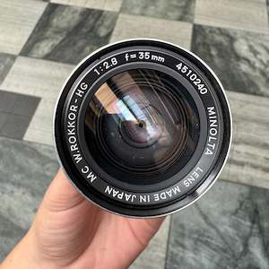 Minolta Md Mount: Minolta MC W.Rokkor-HG 35mm f/2.8 Lens