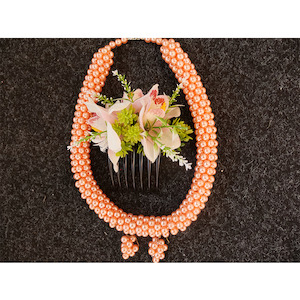 Sales: Kahoa, Helu & Hau Set - Salmon Color