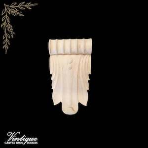 LEAFY Drop wooden corbel (each) 15cm x 8cm x 2.5cm