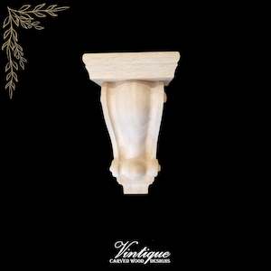 By Size 101mm To 200mm Small: CLASSIC Small Scroll wooden corbell (each) 16.5cm x 8cm x 6cm