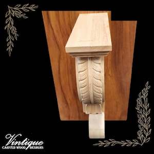 By Size 401mm To 500mm Medium Large: FlORAL & FAUNA Large wood shelf bracket 25cm x 45cm x 8cm (6cm carved width)