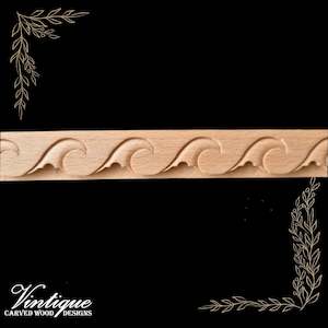 Ocean Wave Wooden border and furniture trim moulding 25mm wide