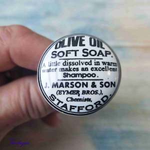 By Theme: White Ceramic Olive Oil Soap Furniture Knob 38mm Dia