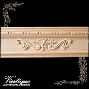 Wheat Scroll wooden moulding / scotia trim 100mm