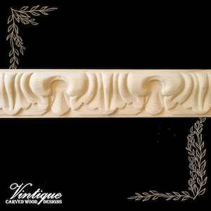 By Theme Floral And Fauna: Royal swirl wood trim border moulding 65mm