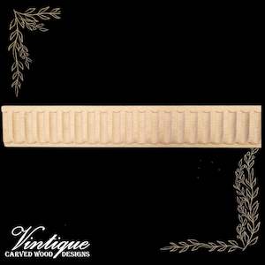 By Theme Regal Ornate And Elegant Wooden Design: large Fluted Wood border / Furniture trim moulding 35mm wide