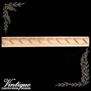 Spiral Dado Wood border furniture trim / edging moulding 20mm wide