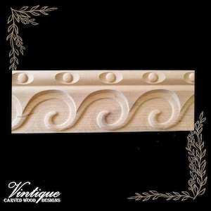 By Themes Shapes Stars Circles And More: Georgian Spiral wood border trim moulding 66mm wide