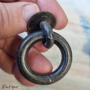 antique Heavy IRON  Ring pull 40mm dia ring-Pre-Loved (ea)
