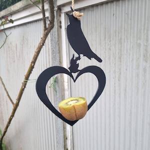 Hanging Metal bird feeder with spike