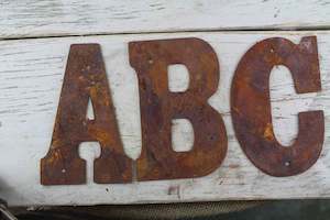 75mm Rusty Letters (alphabet & symbols)
