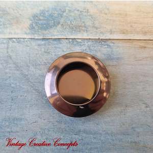Vintique Round Stainless steel finger Flush Pull handle 41mm dia COPPER