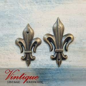 French Theme: Fleur De Lis metal decorative for cabinet furniture