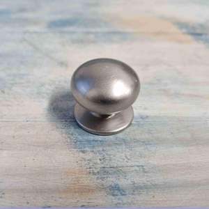 Heavy satin Nickel orb cabinet Knobs (set of 6) 29mm dia