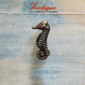 Childrens Rooms: Antique Bronze Seahorse drawer or cabinet vintage knob 58mm x 28mm