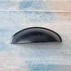 ROMA Stylish Cup Drawer handle 80mm BLACK