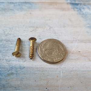 Screws Nails Wall Plugs Etc: Antique Solid Brass wood screws 3/4''(19.05mm) 6 gauge (pkt20)