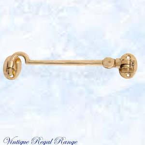 Polished Brass Cabin Hook 170mm Long (150mm Hook)