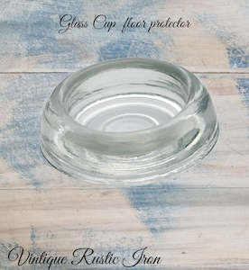 Furniture Hardware Assorted Items: Floor glass cup Furniture protector 65mm Dia