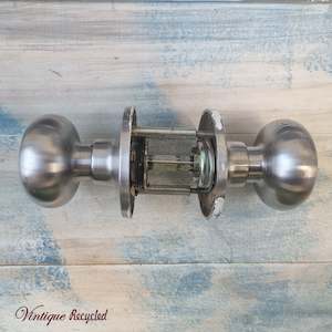 Furniture Wardrobe Door Handles: satin chrome door knob set (recycled)