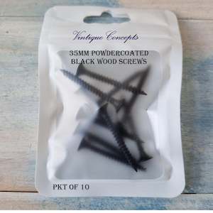 Black M3 Screws 35mm long (pkt of 10)