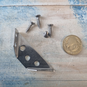 Stainless Steel Corner Bracket / Brace 46x46mm for Durable Support