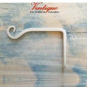 Heavy Duty White Garden Planter hanger hook 145mm long