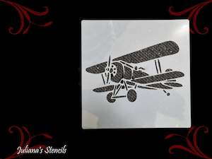 BI-PLANE vintage furniture & Wall paint stencil 200mm x 200mm