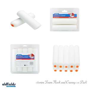 Nook & Cranny Foam paint roller Sleeves 160mm from Oldfields