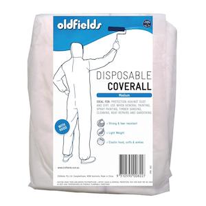Disposable Hooded white overalls or coveralls M ( Medium)
