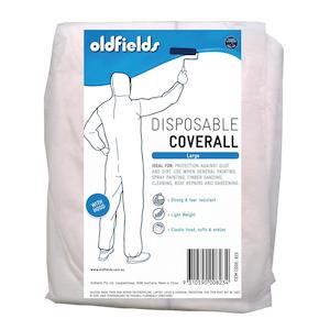 Disposable Hooded white overalls or coveralls L ( Large)