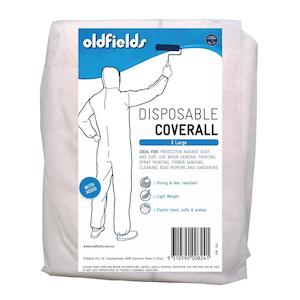 Disposable Hooded white overalls or coveralls XL (X Large)