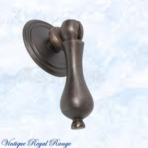 Edwardian Teardrop Antiqued Brass Cabinet / Drawer Handle (50mm teardrop)