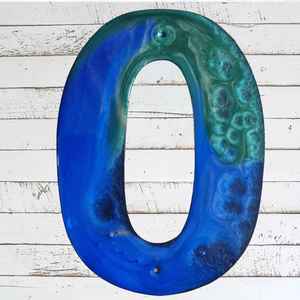 200mm Epoxy Coated House and letter box Numbers & letters