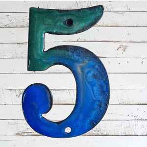 125mm Epoxy Coated House and letter box Numbers & letters