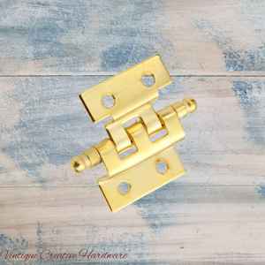offset Jewelry Box butt hinge-Anodised Gold 40mm barrel
