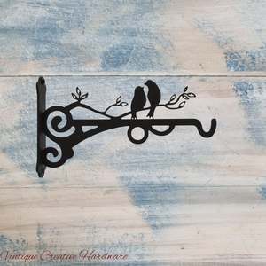 New Collection: Steel Black Bird Garden Planter hanger hook 200mm long