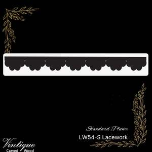 New Collection: Wooden Lacework Border-Standard Plume (LW54-S) 105mm x 1050mm