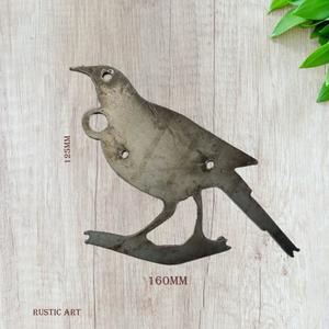 Rustic Art Art Decor For Your Home And Garden Made: Small Mild steel Rusty Metal Bird TUI 160mm x 125mm